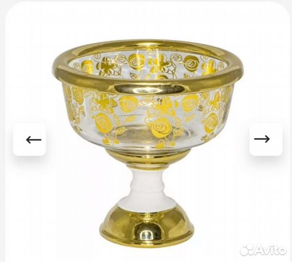 Конфетница на ножке lenardi