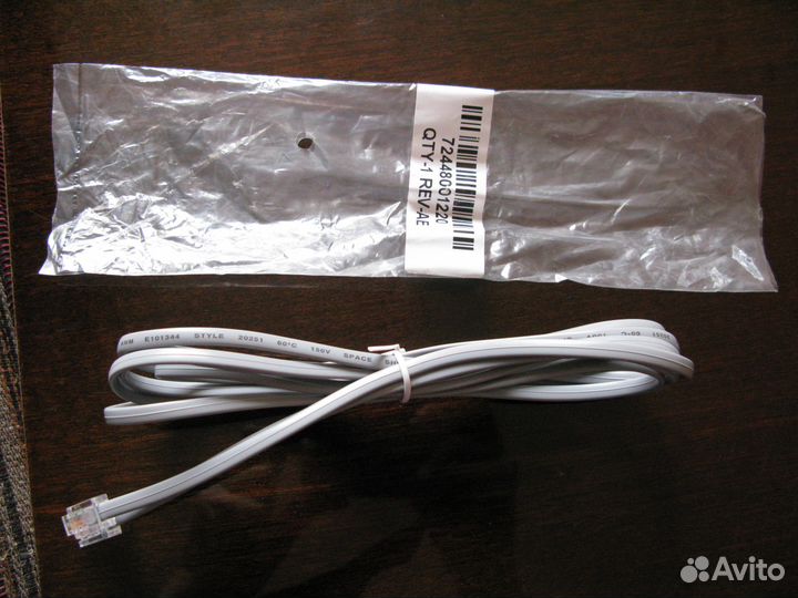 Кабель новый для стационарных телефонов, 2.25м