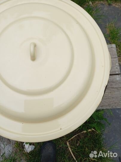 Кастрюля бак эмалированная, таз, дуршлаг алюминевы