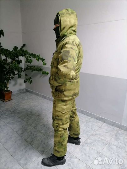 Костюм тактический горка зима мох брюки флис