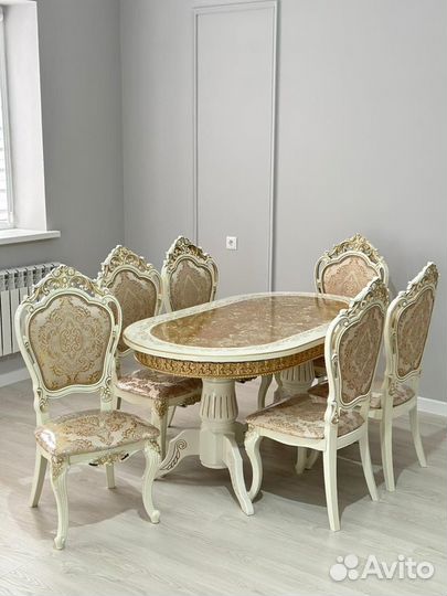 Стол «Лапка» / кухонный стол и стулья / стол