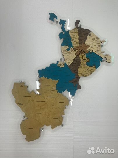 Настенная карта Москвы и Новой Москвы