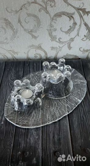 Подсвечник стеклянный Muurla/ Финляндия