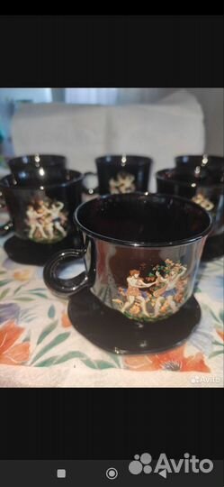 Чайно кофейный сервиз чёрный