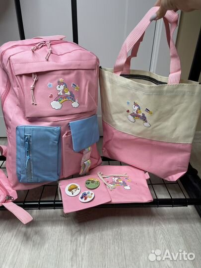 Новый рюкзак 5 в 1 для девочки