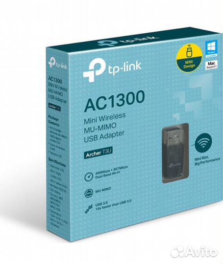 TP-Link Wi-Fi адаптер AC1300 Archer T3U