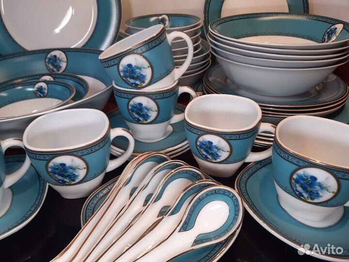 Чайно-стол.сервиз 51 предмет. Можно попредметно