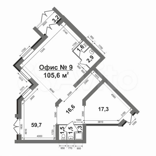 Торговая площадь, 105.6 м²