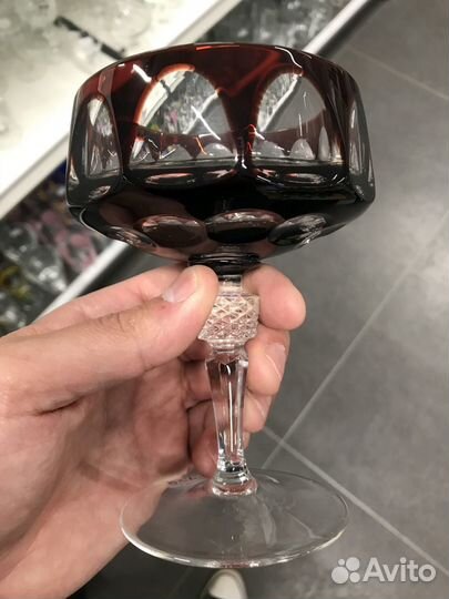 Бокалы фужеры цветной хрусталь Германия nachtmann