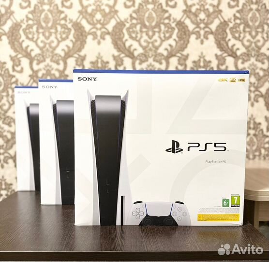 Новая Sony Playstation 5 + Два Новых Диска