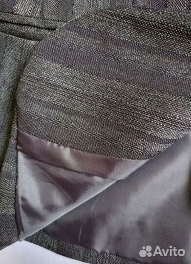 Пиджак женский 44 46 серый в полоску