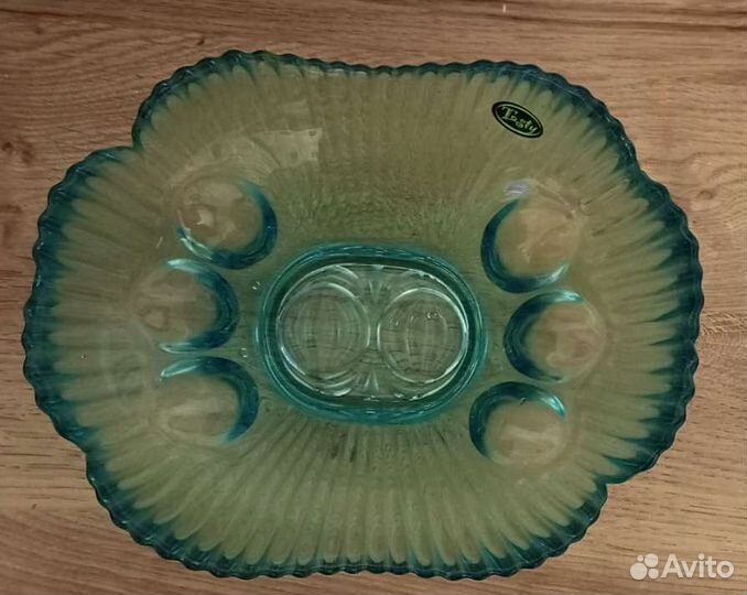 Ваза для фруктов стекло СССР