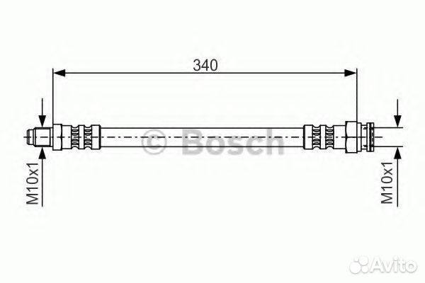 Тормозной шланг 1987476393 bosch