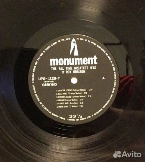 Roy Orbison - The All Time Greatest Hits, Japan