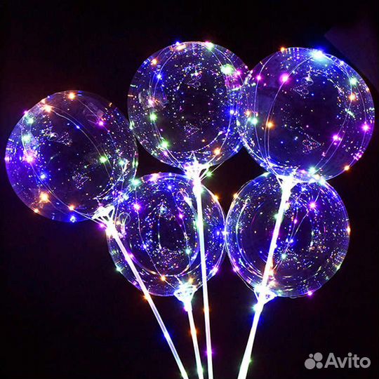 Шары бобо,светящиеся очки, светящиеся вертолётики