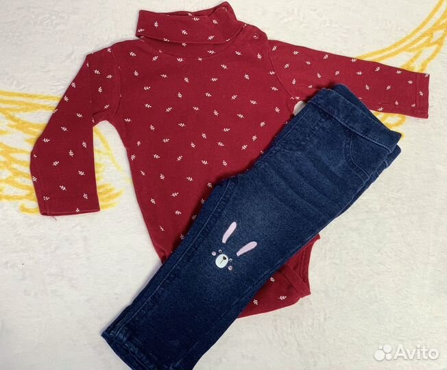 Одежда пакетом для девочки 80