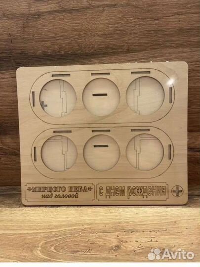 Подарочная упаковка танк под пиво из фанеры