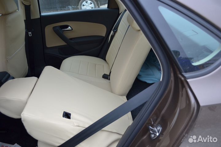 Авточехлы Polo Sedan с 2010 задняя спинка деленна