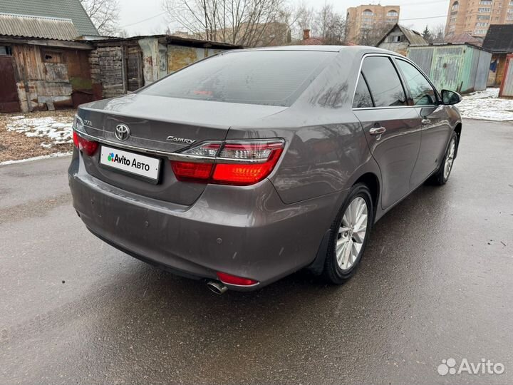 Toyota Camry 2.5 AT, 2015, битый, 185 000 км