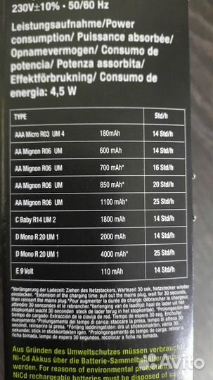 Зарядное устройство basf