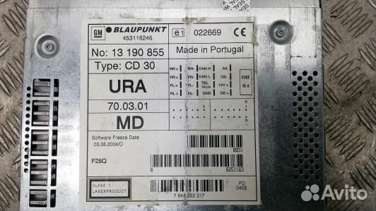 Магнитола opel corsa C (YBE06I401)