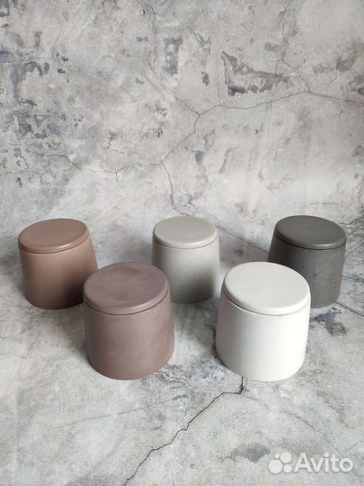 Бетонный подсвечник