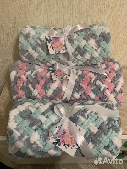 Плед детский, шарфы детские, взрослые, на заказ