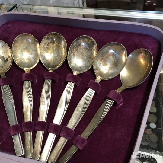 Набор столовых приборов. Мельхир. СССР
