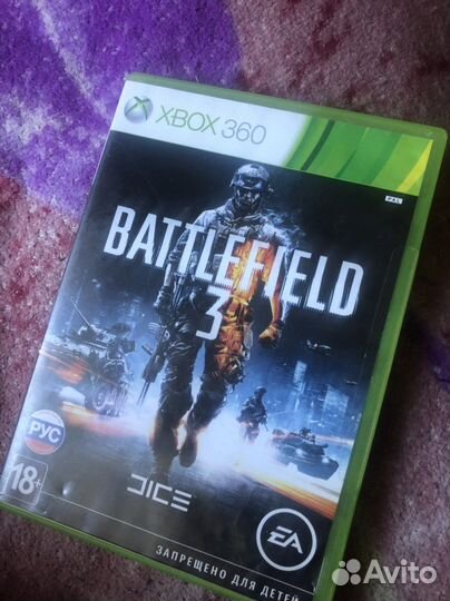 Диски на xbox 360 battlefild 3