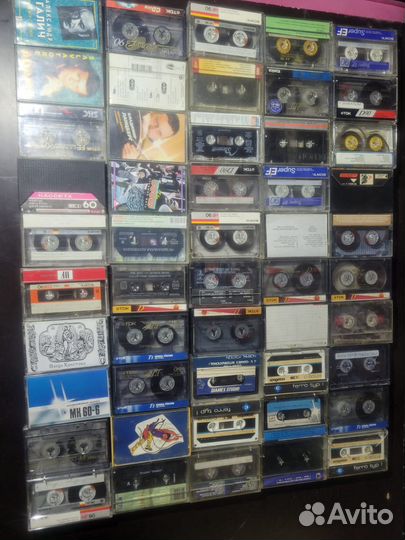 Аудиокассеты лот 50 штук аудио кассеты оптом сет