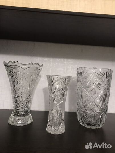 Вазы для цветов хрусталь СССР