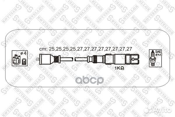 10-38436-SX к-кт проводов12 проводChrysler Cro