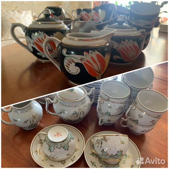Чайный сервиз вербилки СССР на 12 персон