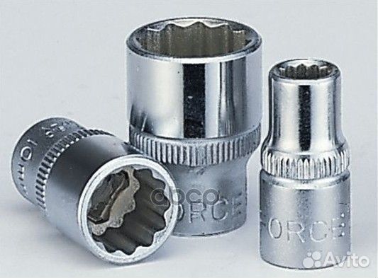 Головка 21 мм 12-гранная 1/2DR короткая force