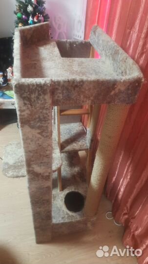 Когтеточка домик для кошки бу