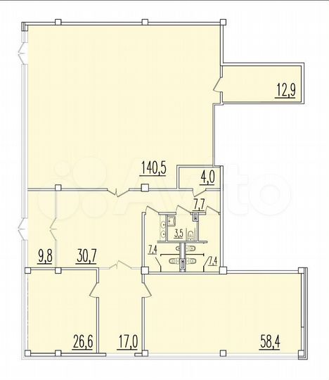 Свободного назначения, 338м² центр