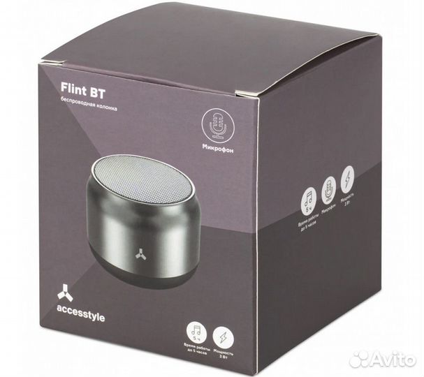 Портативная колонка Accesstyle Flint BT, серый