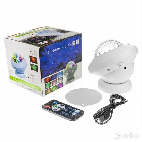 Cветодиодная система, ночник CP-039 блютуз /флешка