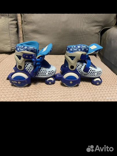 Коньки раздвижные 29/34,ролики