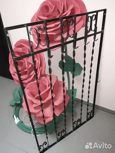 Стальная кованная вешалка с крючками (Доставка)