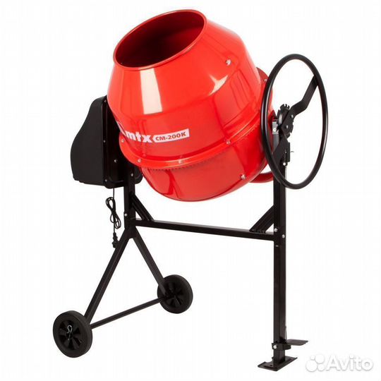 Бетоносмеситель см-200K, 200 л, мощность 900 Вт мт