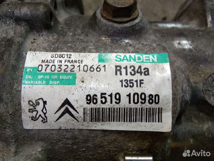 Компрессор кондиционера Пежо 307