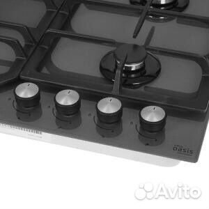 Варочная панель 4-х серое стекло