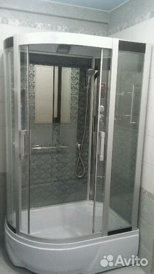 Установка душевых кабин