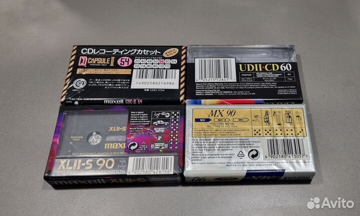 Аудиокассеты новые maxell