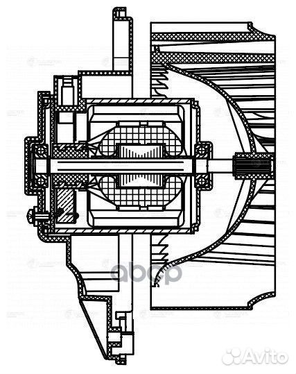 Электровентилятор отопителя LFh 0514 luzar