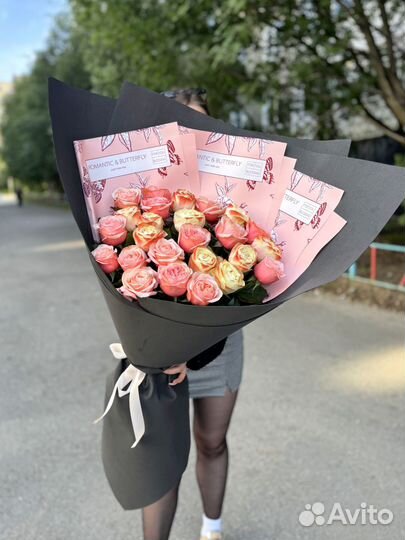 Роскошные Букеты-Гиганты из Цветных Роз