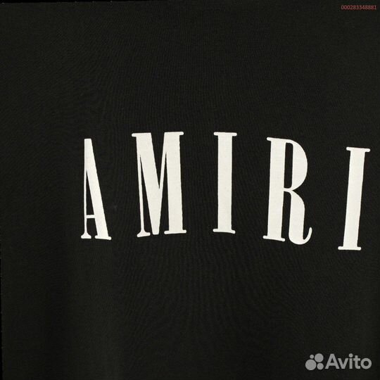 Футболка Amiri 3D logo (Хлопок 100%, Премиум)