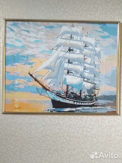 Готовая картина по номерам