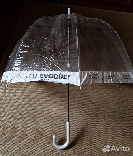 Зонт-трость прозрачный